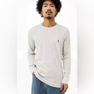 Polo Ralph Lauren waffle knit thermal shirt. Size medium.